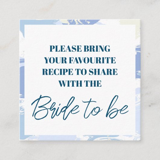 Modern Share a Recia Cloud Nine Brautparty Begleitkarte (Vorderseite)