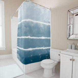 Modern Shibori Ombre Retro Gefärbte Krawatte Hippi Duschvorhang