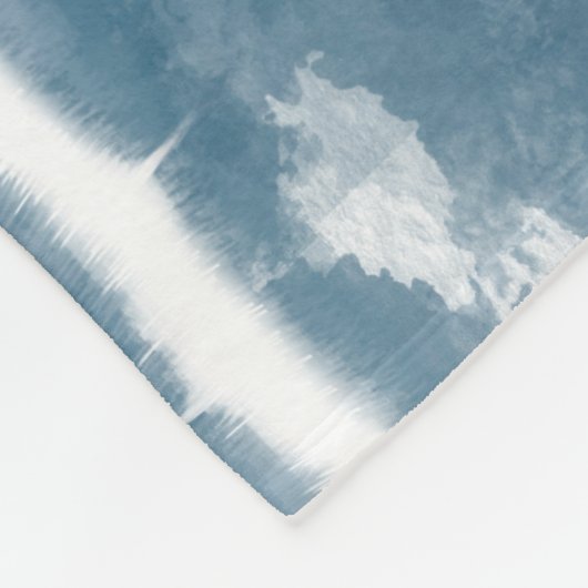 Modern Shibori Ombre Retro Gefärbte Krawatte Hippi Fleecedecke (Ecke)