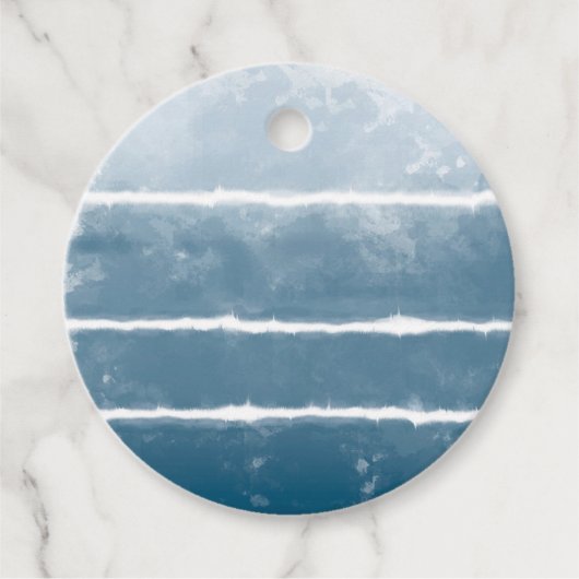 Modern Shibori Ombre Retro Gefärbte Krawatte Hippi Geschenkanhänger (Vorderseite)