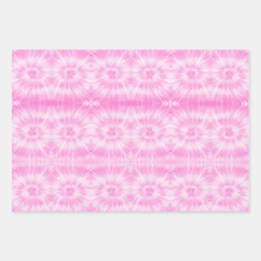 Modern Shibori Ombre Retro Gefärbte Krawatte Hippi Geschenkpapier Set (Vorderseite 2)