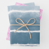 Modern Shibori Ombre Retro Gefärbte Krawatte Hippi Geschenkpapier Set (Beispiel)