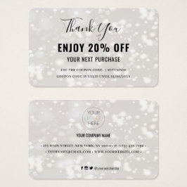 Modern Shiny Discount Coupon Card