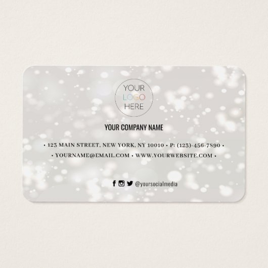 Modern Shiny Discount Coupon Card (Rückseite)