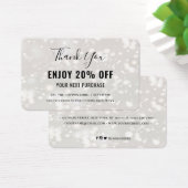 Modern Shiny Discount Coupon Card (Schreibtisch)