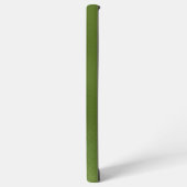 Modern Shiny Green Abstrakt Background Monogram Samsung Galaxy Hülle (Linke Seite)