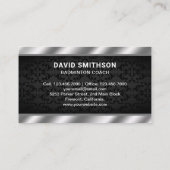 Modern Shuttlecock Beruflich Badminton Coach Visitenkarte (Rückseite)
