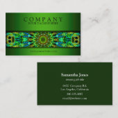 modern, Sie aufpassend Mandalagrün Visitenkarte (Vorne/Hinten)
