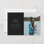 Modern Sie Ihr eigenes Foto, Hochzeitseinladungska Dankeskarte (Vorderseite)