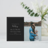 Modern Sie Ihr eigenes Foto, Hochzeitseinladungska Dankeskarte (Stehend Vorderseite)