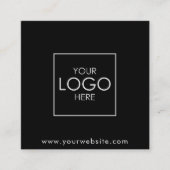 Modern Sie Ihren QR-Logo-Code Trendy Social Media  Quadratische Visitenkarte (Vorderseite)