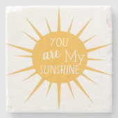Modern Sie sind mein Sonnenschein Steinuntersetzer (Vorderseite)