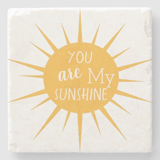 Modern Sie sind mein Sonnenschein Steinuntersetzer (Vorderseite)