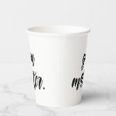 Modern Sie zählt positive Motivation Zitat Pappbecher (Rechts)