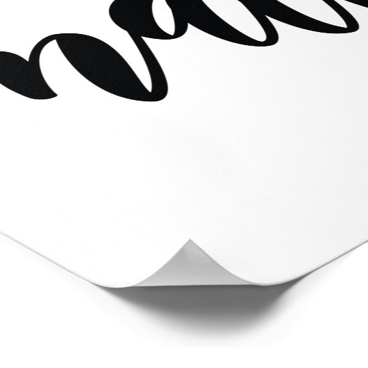 Modern Sie zählt positive Motivation Zitat Poster (Ecke)