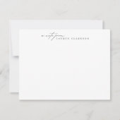 Modern Signature Style Note Card Einladung (Vorderseite)