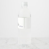 modern, silber, kundenspezifisch wasserflaschenetikett (Rückseite)