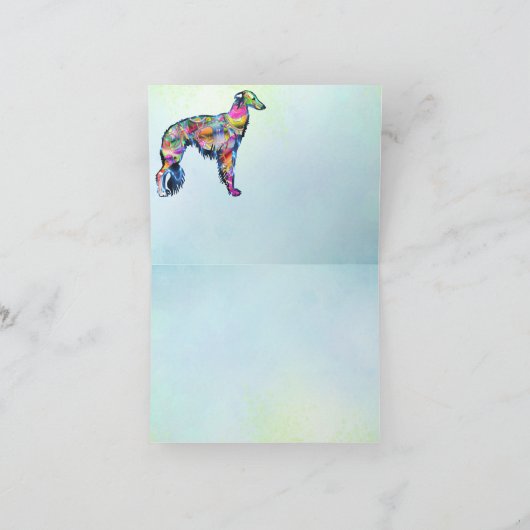 Modern Silken Windhound Karte (Innenseite)