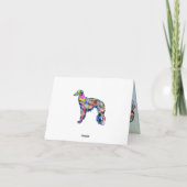 Modern Silken Windhound Karte (Rückseite)