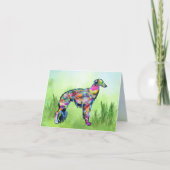 Modern Silken Windhound Karte (Vorderseite)