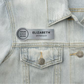 Modern-Silver-Business-Firmenlogo Namensschild (Beispiel)