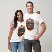 Modern Silver ME IRON HAPPINESS Custom T-Shirt (Unisex)