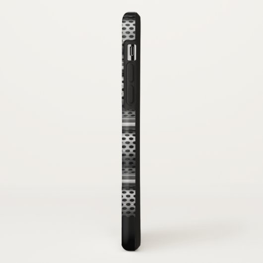 Modern Silver Monogram Case-Mate iPhone Hülle (Hinten/Links)