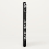 Modern Silver Monogram Case-Mate iPhone Hülle (Hinten/Rechts)