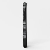 Modern Silver Monogram Case-Mate iPhone Hülle (Hinten/Links)