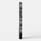 Modern Silver Monogram Case-Mate iPhone Hülle (Rückseite / Rechts)