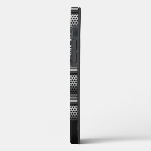 Modern Silver Monogram Case-Mate iPhone Hülle (Rückseite / Links)