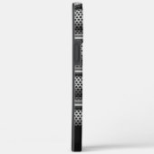 Modern Silver Monogram Case-Mate iPhone Hülle (Rückseite / Rechts)