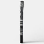 Modern Silver Monogram Case-Mate iPhone Hülle (Rückseite / Links)