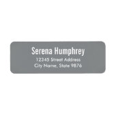 Modern - Silver Sleek - Rücksendeadresse (Vorne)