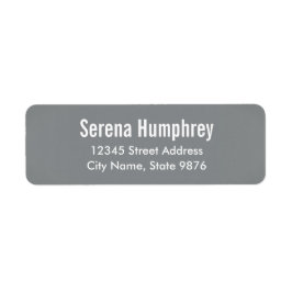 Modern - Silver Sleek - Rücksendeadresse