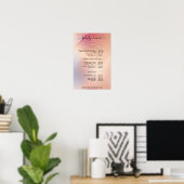 Modern Simpel Salon Preisliste Poster (Heimbüro)