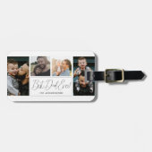 Modern Simple 4 Foto Collage Vathage Day Gepäckanhänger (Vorderseite horizontal)