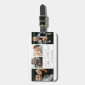 Modern Simple 4 Foto Collage Vathage Day Gepäckanhänger (Vorderseite vertikal)