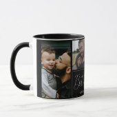 Modern Simple 4 Foto Collage Vathage Day Tasse (Links)