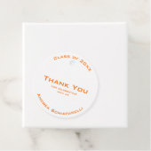 Modern Simple Abschluss Orange Vielen Dank Geschenkanhänger (Beispiel)