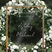 Modern Simple Acrylic Wedding Welcome Sign Acrylschild