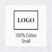 Modern Simple Add Company Logo Fashion Apparel Etiketten (Design 1)
