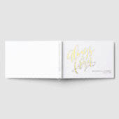 Modern Simple Always And Forever Script Wedding Gästebuch (Voll)