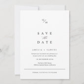 Modern Simple Arch 4 Foto Collage Wedding Save The Date (Rückseite)