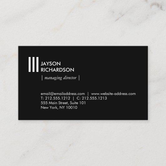 Modern Simple Architecture Logo Construction Visitenkarte (Vorderseite)