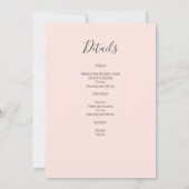 Modern Simple Bachelorette Weekend Einladung (Rückseite)