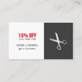 Modern Simple Beauty Hair Salon Coupon (Vorderseite)