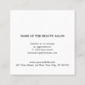 Modern Simple Beauty Salon Danke Coupon (Rückseite)