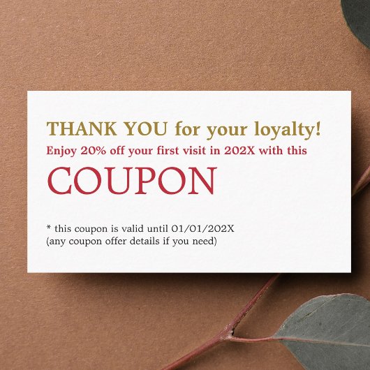 Modern Simple Beauty Salon Danke Coupon
