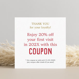 Modern Simple Beauty Salon Danke Coupon